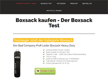 Tablet Screenshot of boxsack-kaufen.net